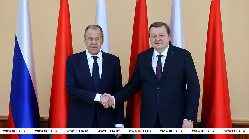 Aleinik, Lavrov adopt statement on foreign policy dimension of Union State integration